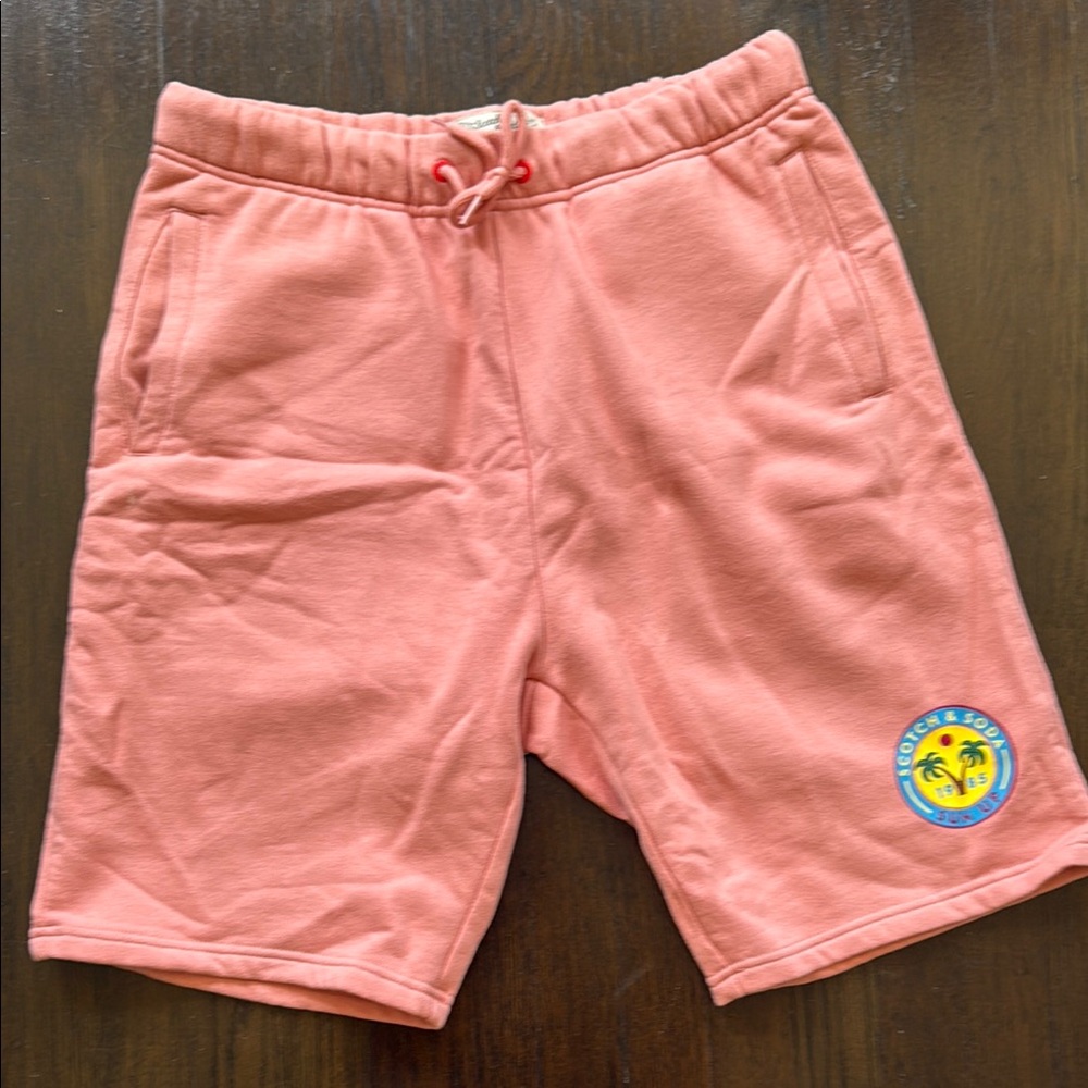 Scotch & Soda Pink Casual Shorts with Elastic Waistband